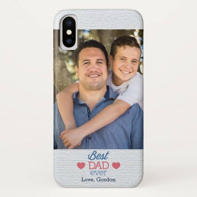 Bester Vater je Foto Case-Mate iPhone Hülle (Rückseite)