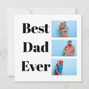 Bester Vater je Foto-Collage des Vaters Feiertagskarte