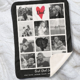 Bester Vater je Foto Collage Vatertag Geburtstag Sherpadecke