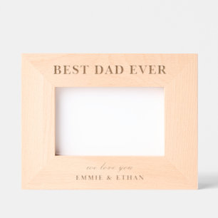 Bester Vater je Foto-Frame-Geschenk Geätzte Rahmen