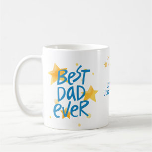 Bester Vater je Foto Gelbe Sterne Kaffeetasse