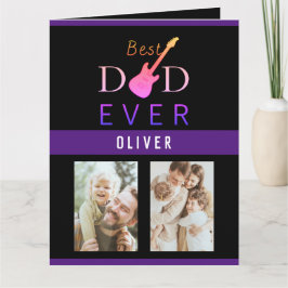 Bester Vater je Foto Niedlich Trendy Moderne Vater Karte