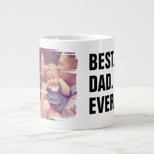 Bester Vater je Foto Scribble Frame Personalisiert Jumbo-Tasse
