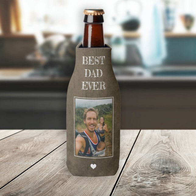 Bester Vater je Foto und Text personalisiert Vater Flaschenkühler (Von Creator hochgeladen)