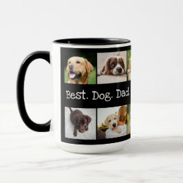 Bester Vater je Fotomaterial in Schwarz und Weiß Tasse