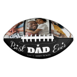 Bester Vater je Fotomaterial Modernes Schwarz Football