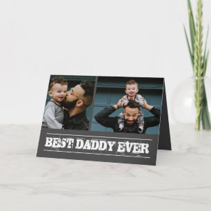 Bester Vater je Fotomaterial Vatertag Karte