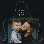 Bester Vater je Full Foto Schwarz Personalisiert Schürze<br><div class="desc">Personalisierter bester Vater je Volles Foto Personalisierte Schürze in Schwarz</div>