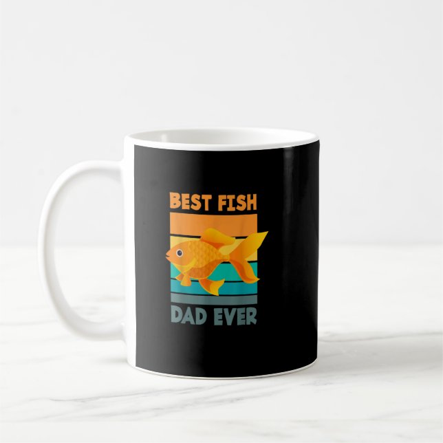 Bester Vater je Funny Fish Daddy Aquarist Fish Kaffeetasse (Links)