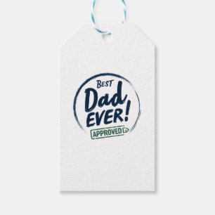 Bester Vater je, gebildetes Textdesign Geschenkanhänger