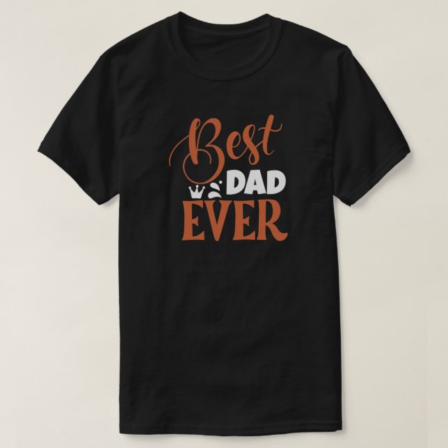 Bester Vater je Geburtstag oder Vatertag T-Shirt (Design vorne)