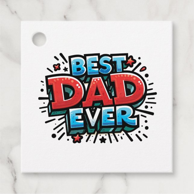 Bester Vater je Geschenkanhänger (Vorderseite)