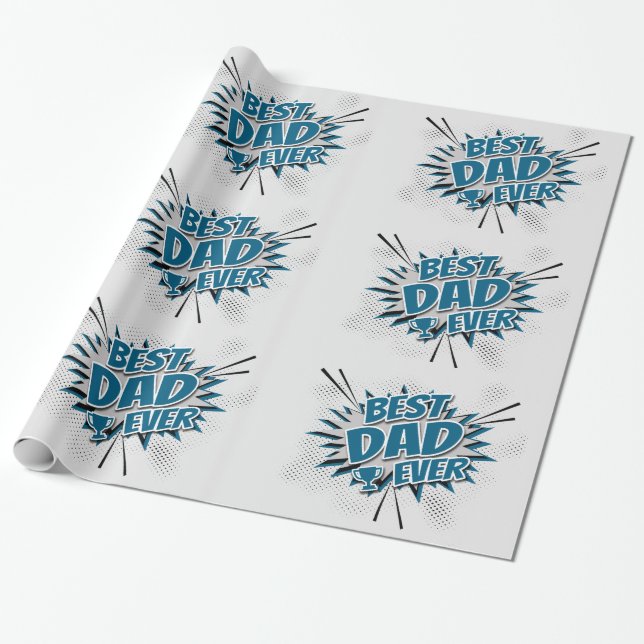 Bester Vater je Geschenkpapier (Ungerollt)