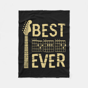 Bester Vater je Gitarre Chord Gitarrist Vater Väte Fleecedecke