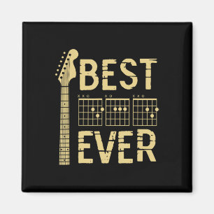 Bester Vater je Gitarre Chord Gitarrist Vater Väte Magnet