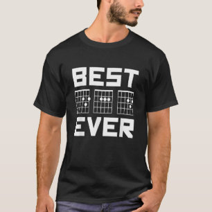 Bester Vater je Gitarrenakkorde für Musikervater T-Shirt