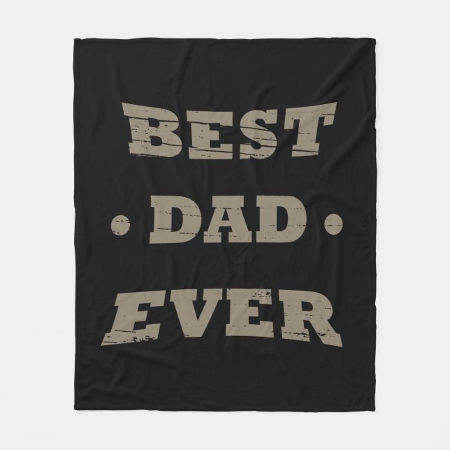 Bester Vater je glückliche Väter Tagesgeschenk Fleecedecke (Vorderseite)