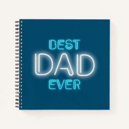 Bester Vater je glücklicher Vater Tag | Notebook Notizbuch
