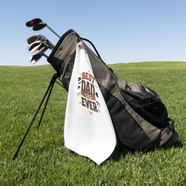 Bester Vater je Golf Handtuch - Personalisiertes G (Gras)