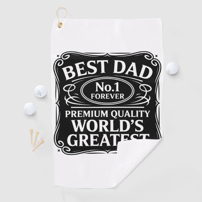 Bester Vater je Golfhandtuch (Insitu)