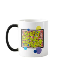 Bester Vater je Graffiti Morphing Tasse