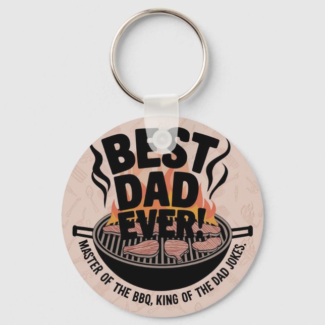 Bester Vater je GRILLEN Design - King of the Grill Schlüsselanhänger (Vorderseite)