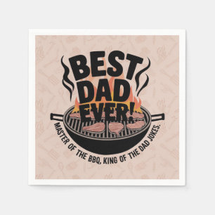 Bester Vater je GRILLEN Design - King of the Grill Serviette