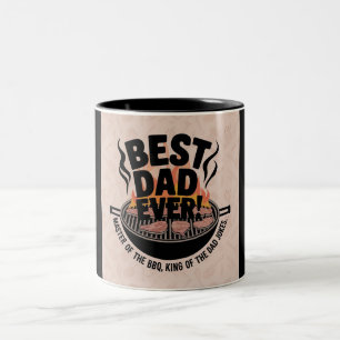 Bester Vater je GRILLEN Design - King of the Grill Zweifarbige Tasse