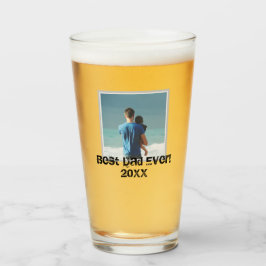 Bester Vater je Grunge Foto Glas