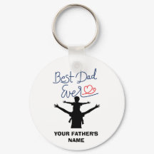 Bester Vater je Individuelle Name Schlüsselanhänge