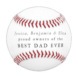 Bester Vater je Individuelle Name Typografie Baseball