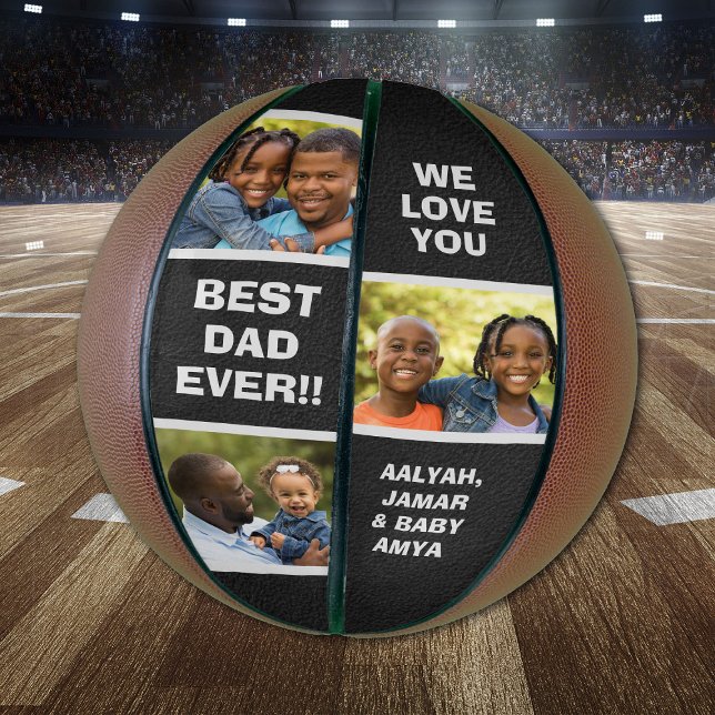 Bester Vater je individueller Fotosammlungsvater Basketball (Best Dad Ever Custom Photo Collage Father Basketball
)