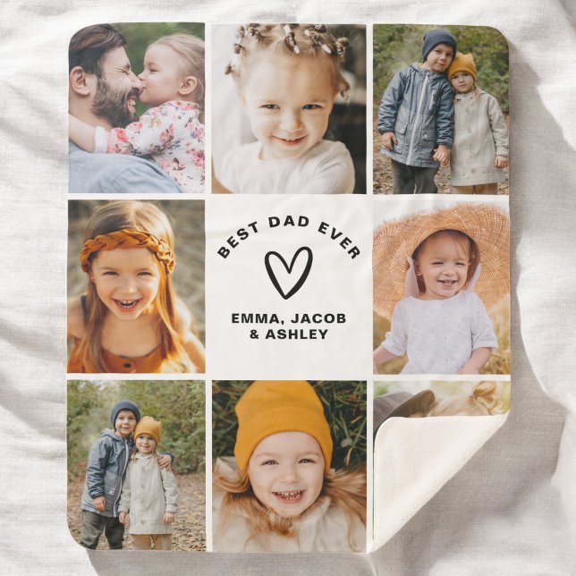 Bester Vater je Instagram Vatertag FotoCollage Sherpadecke (Von Creator hochgeladen)