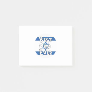 Bester Vater je Israel Flagge Post-it Klebezettel