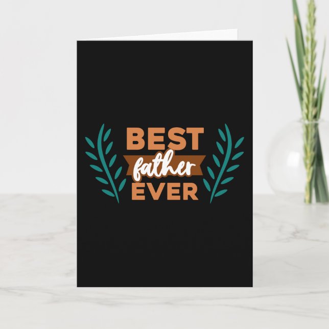 Bester Vater je Karte (Vorderseite)