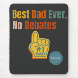 Bester Vater je. Keine Aussprache. Angebotspolster Mousepad