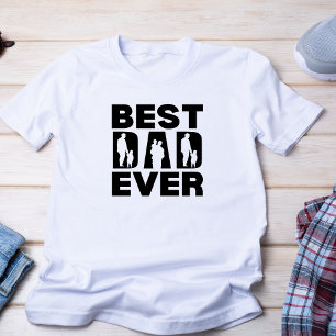 Bester Vater je Kind Silhouette Geschenk T-Shirt