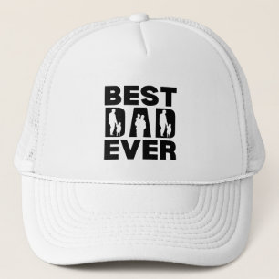 Bester Vater je Kind Silhouette Truckerkappe