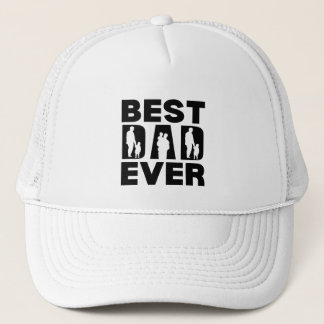 Bester Vater je Kind Silhouette Truckerkappe
