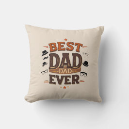 Bester Vater je Kissen - 16" Square Geschenk Idee