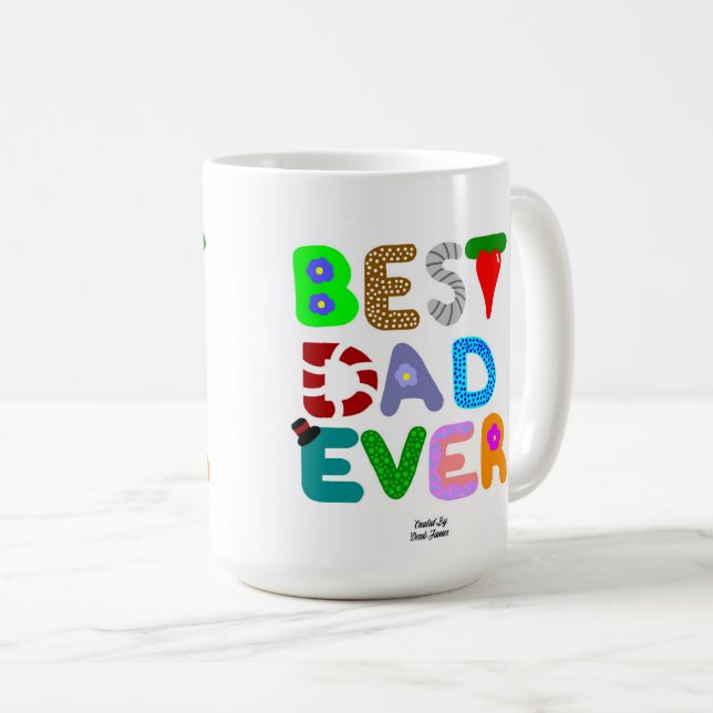 Bester Vater je klassische Kaffee-Tasse Kaffeetasse (VorderseiteRechts)
