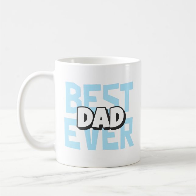 Bester Vater je | Klassische Tasse des Vaters (Links)