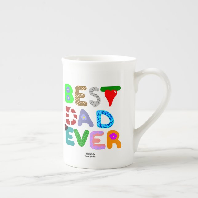 Bester Vater je Knochen China Tasse (Rechts)