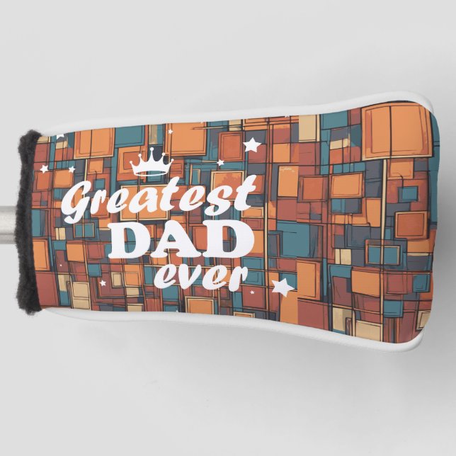 "Bester Vater je", kundenspezifisch gedruckt Golf Headcover (Vorderseite)
