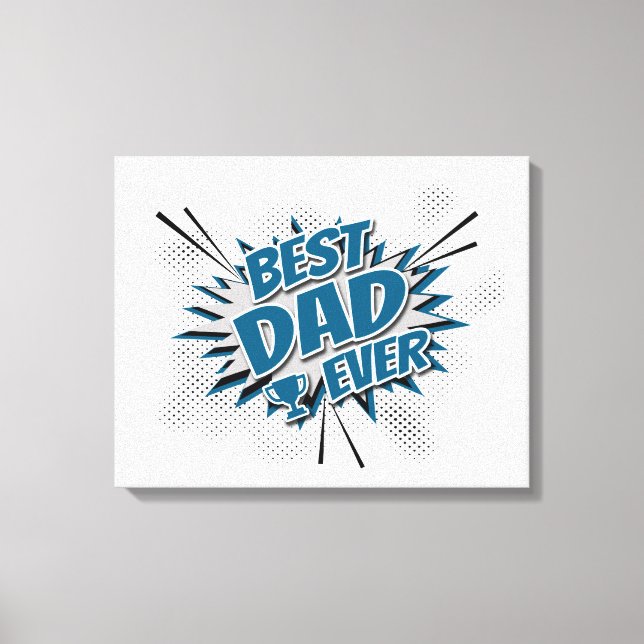 Bester Vater je Leinwanddruck (Vorderseite)