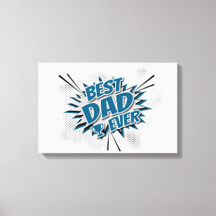 Bester Vater je Leinwanddruck