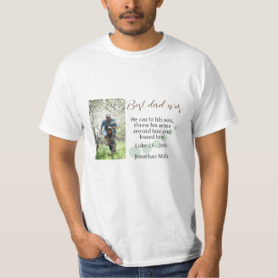 Bester Vater je Luke 15:20 Foto T-Shirt