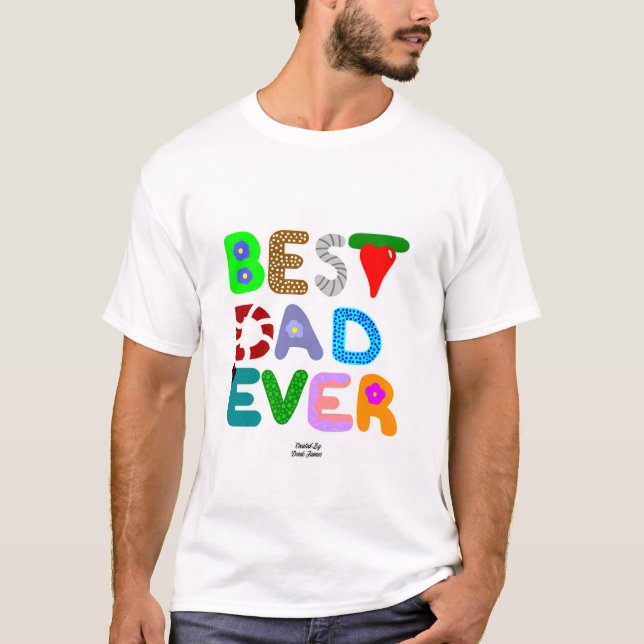 Bester Vater je männliches Basic-T-Shirt T-Shirt (Vorderseite)