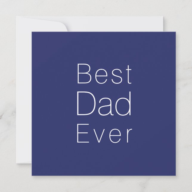Bester Vater je Marineblau, minimalistisch modern (Vorderseite)