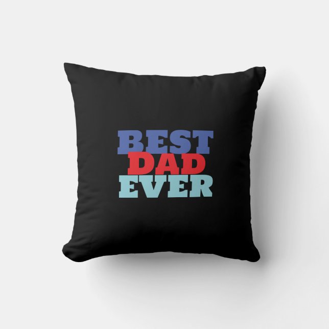 Bester Vater je Minimalistisch Cool Beruflich Kissen (Vorderseite)